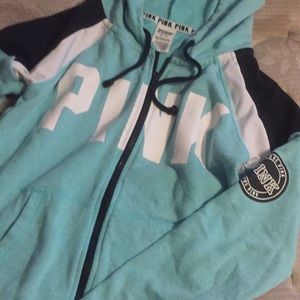 VSPink sweater/zip-up Feel FREE TO make offers :)